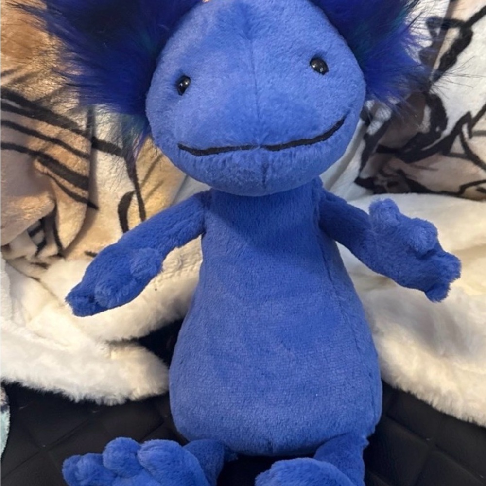 Andy Axolotl Jellycat Blue Plush Reptile Toy - Soft Stuffed Animal RETIRED RARE